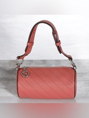 AUTH GUCCI BLONDIE Barrel Mini Duffle Nano Speedy Bag in Pink Leather AUTHENTIC